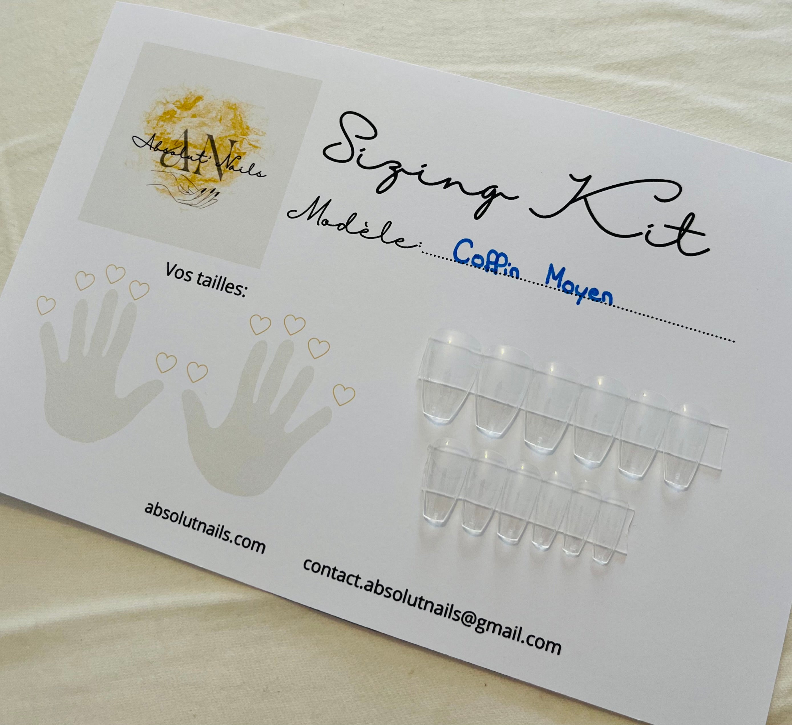 Sizing Kit Coffin Moyen