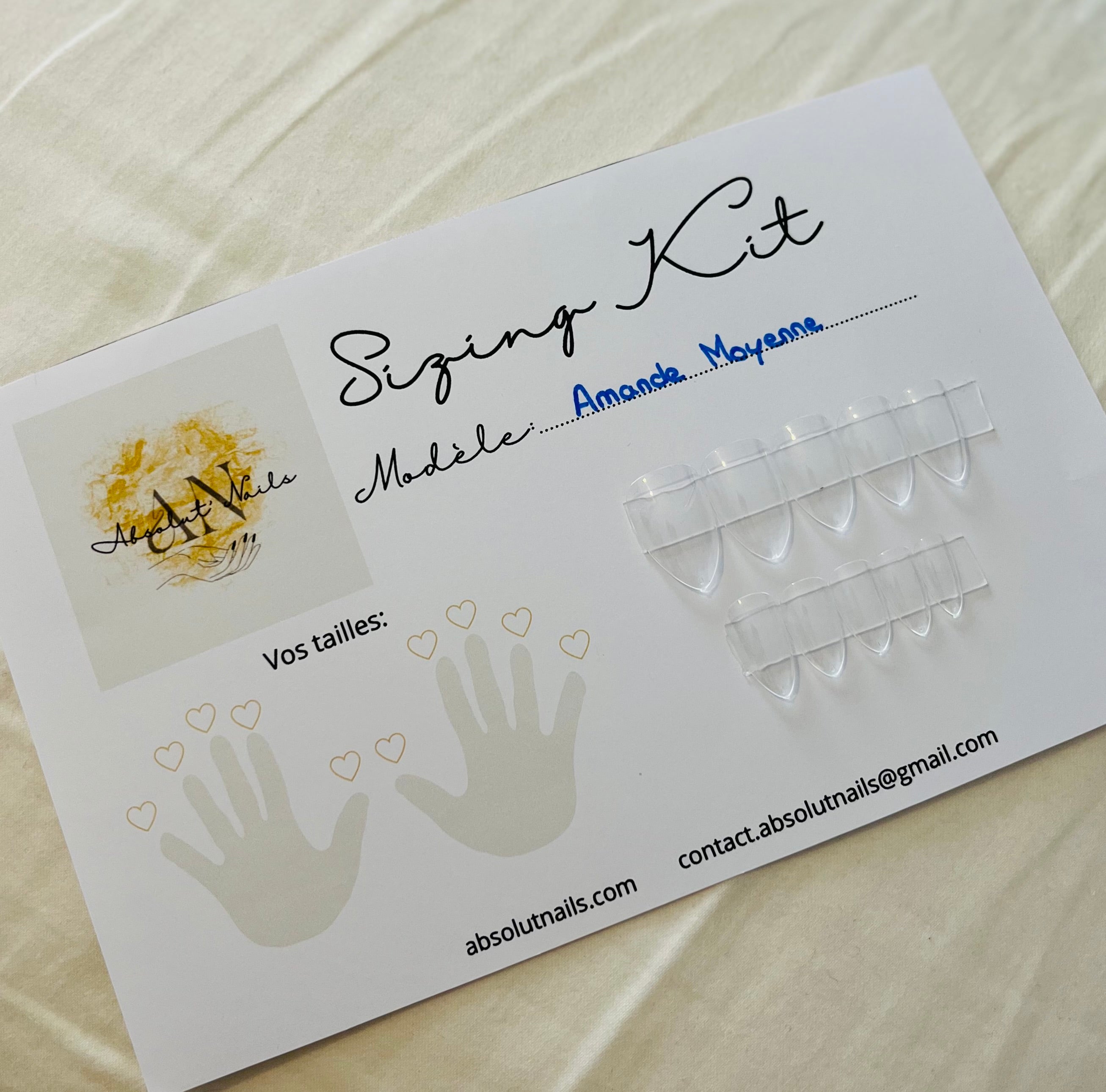 Sizing Kit Amande Moyenne